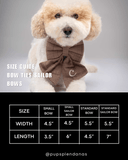 Dog Sailor Bows & Bow Ties - Size Guide