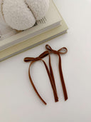 Dog Hair Bow - Brown Velvet