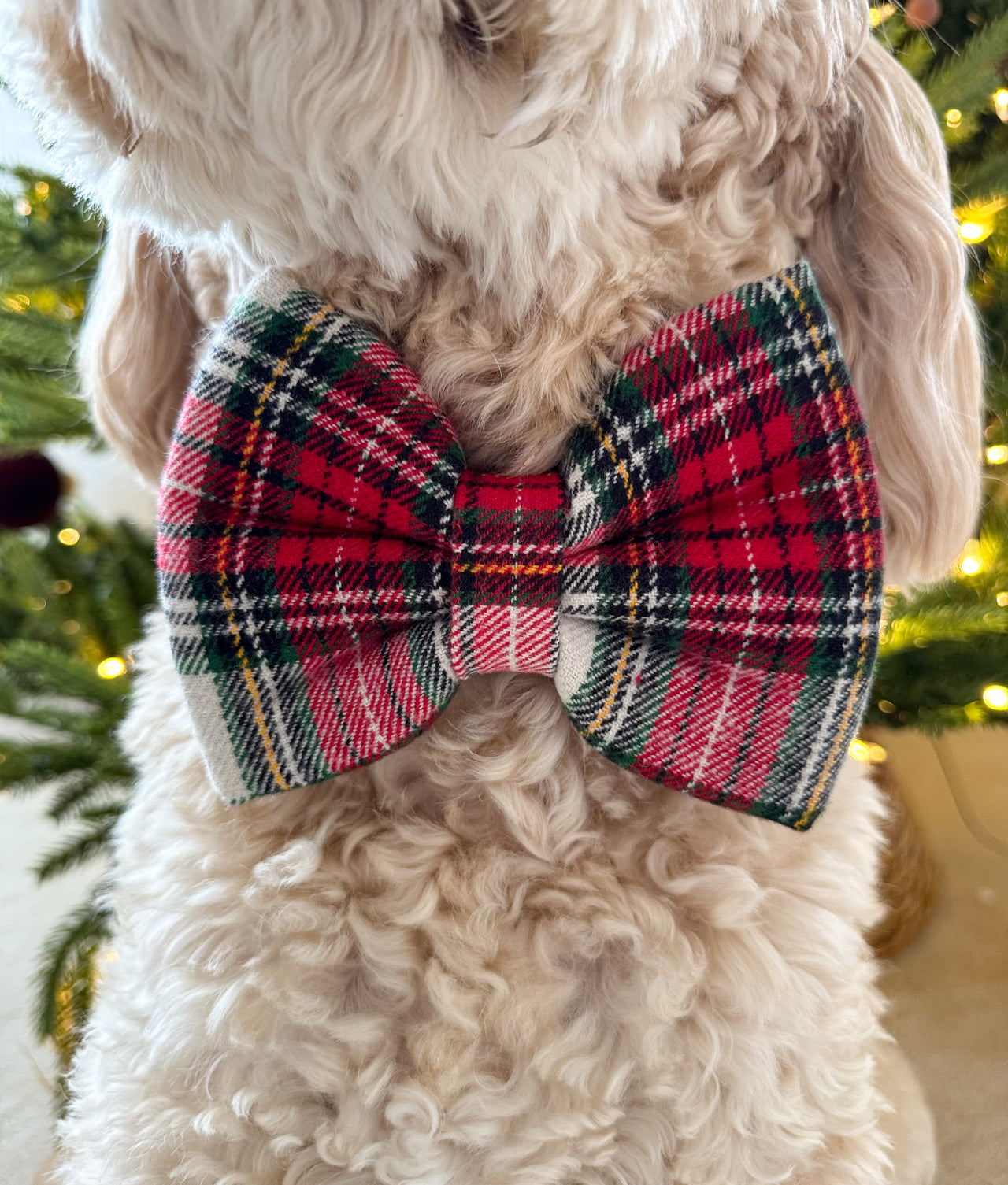 Christmas Plaid Bow Tie