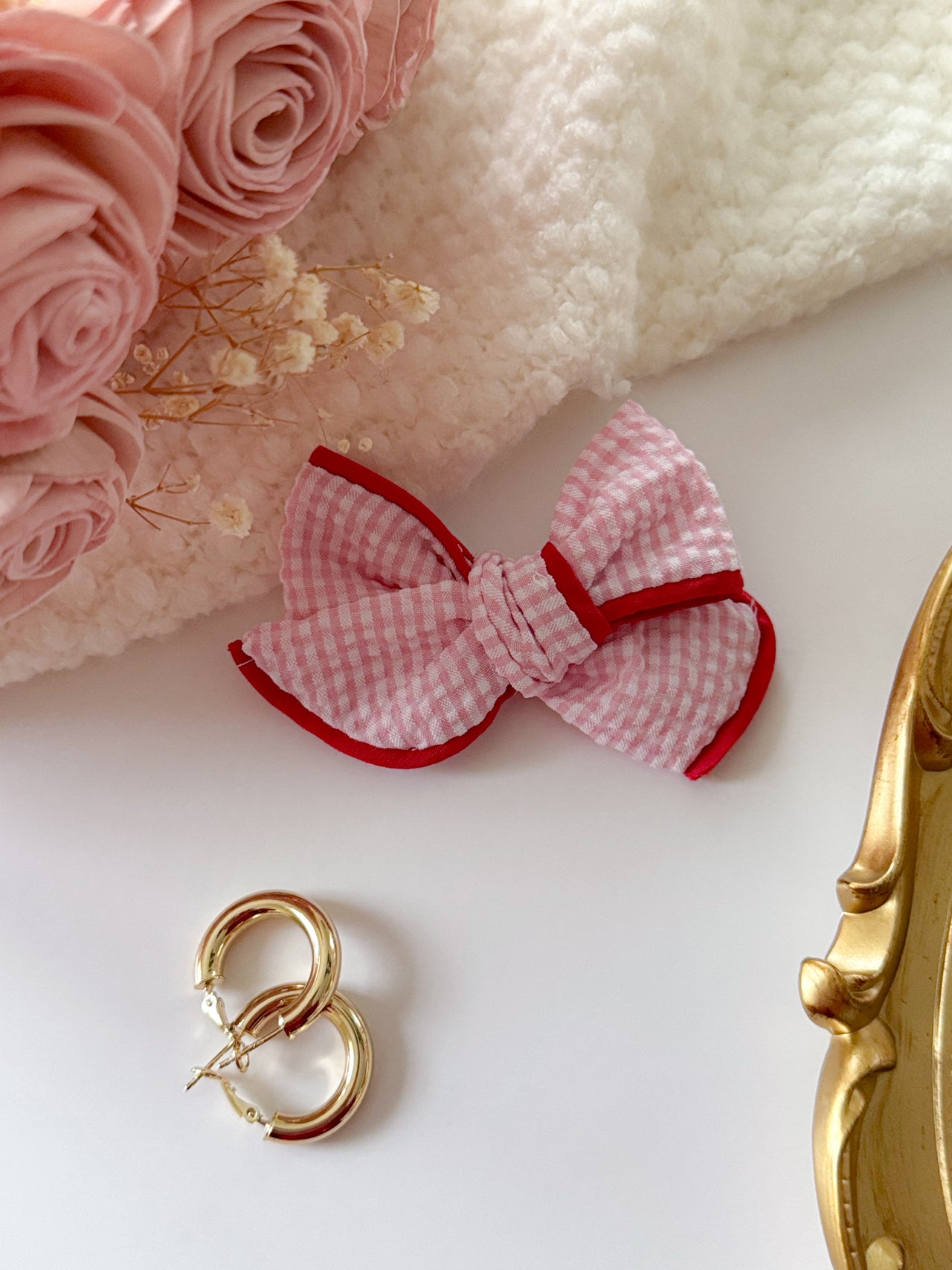 Wild Rose Hair Bow