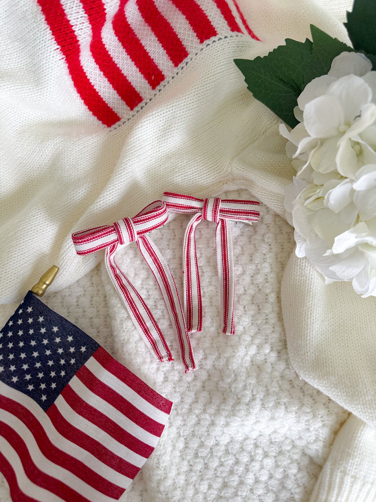 Patriotic Hair Bows (Set of 2)
